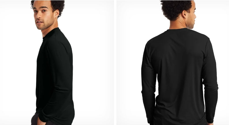 חולצת דרייפיט לגבר שרוול ארוך - 100% דרייפיט dri-fit מנדפת זיעה במבחר צבעים