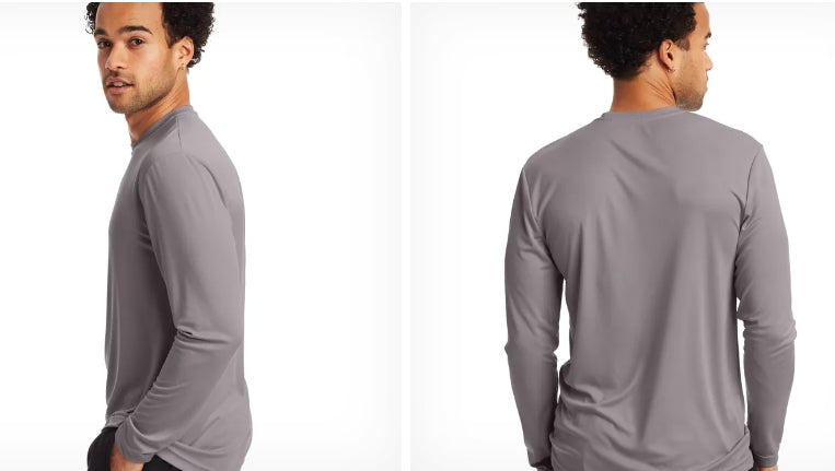 חולצת דרייפיט לגבר שרוול ארוך - 100% דרייפיט dri-fit מנדפת זיעה במבחר צבעים