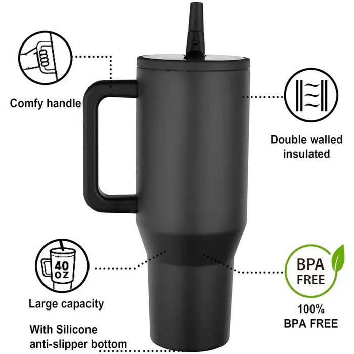 ספל תרמי 1200 מ"ל -57795  | ספל| HydroJug Traveller ספל תרמי 1200 מ"ל עם קשית מתקפלת | ספל תרמי ענק עם ידית