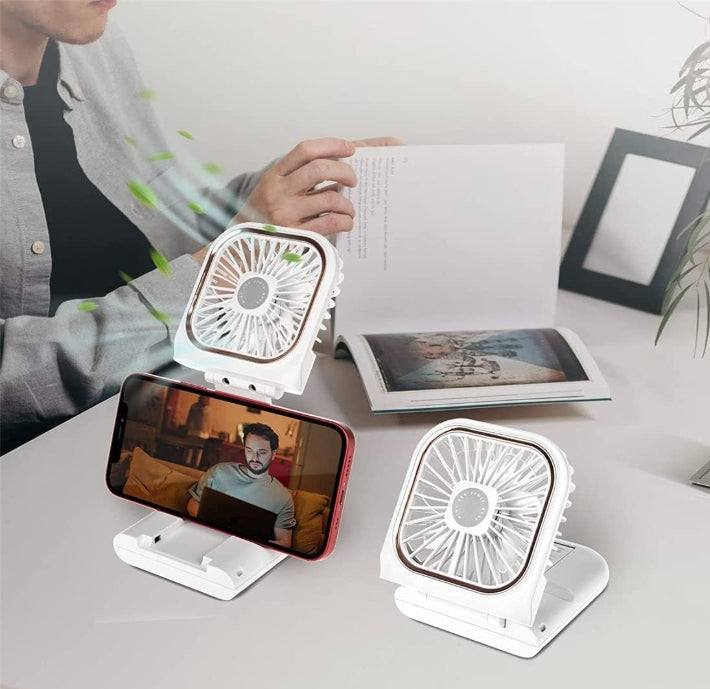 מאוורר נייד ממותג, מאוורר צוואר מתקפל |שרוך, מאוורר קירור מיני נטען USB מאוורר שרוך מאוורר ידני אישי |  מאוורר שולחני מיני, מאוורר מעמד לסלולרי | מאוורר נייד עם פאוור בנק | מאוורר לנסיעות | מאוורר מעמד  למשרד  פאוור בנק