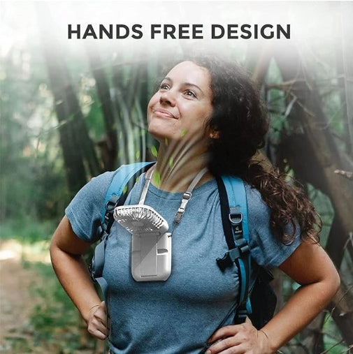 מאוורר נייד ממותג, מאוורר צוואר מתקפל |שרוך, מאוורר קירור מיני נטען USB מאוורר שרוך מאוורר ידני אישי |  מאוורר שולחני מיני, מאוורר מעמד לסלולרי | מאוורר נייד עם פאוור בנק | מאוורר לנסיעות | מאוורר מעמד  למשרד  פאוור בנק