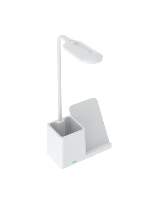 מנורת לד עם חיישן, משטח טעינה אלחוטי 15w עם כוס רחבה למכשירי כתיבה
מק"ט: USB7074
מעמד טעינה אלחוטית בשילוב מנורת LED וכוס לעטים – הרמס | מעמד טעינה אלחוטי 
  עם  מנורה וכוס לעטים