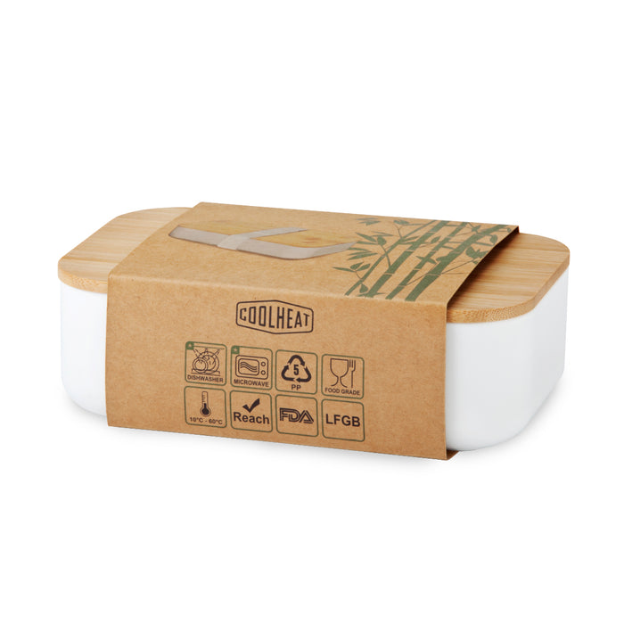 קופסת אוכל מהודרת עם מכסה במבוק – Choice