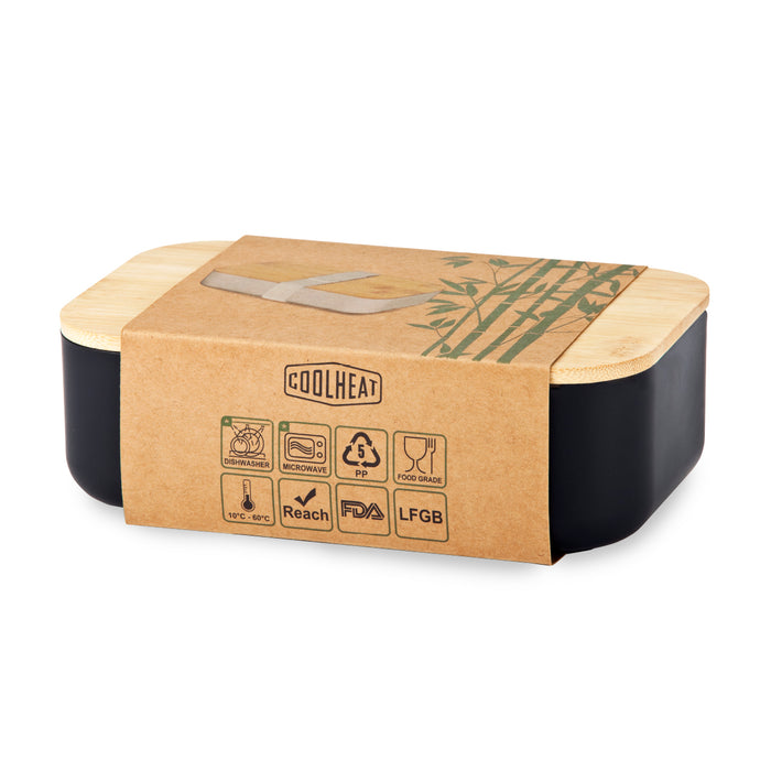 קופסת אוכל מהודרת עם מכסה במבוק – Choice