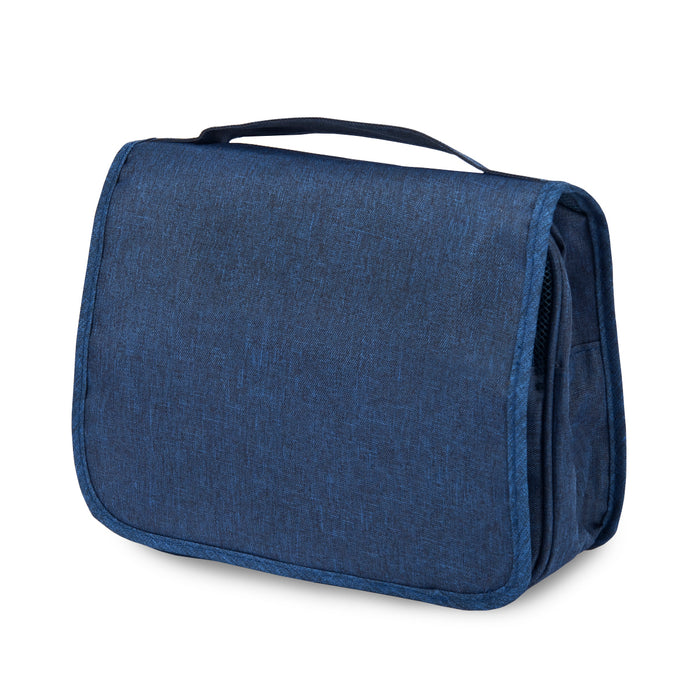 תיק כלי רחצה נפתח לתליה ממותג | תיק רחצה מתקפל |