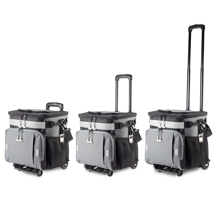 צידנית טרולי 40 ליטר.TX4200 | טרולי מידנית ממותגת | עגל טרולי ממותג | צידנית משפחתית על גלגלים |