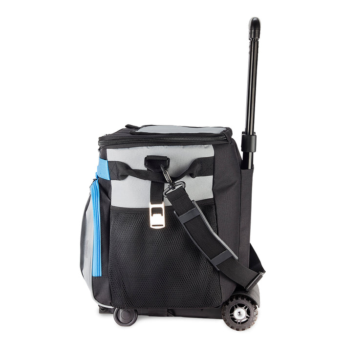 צידנית טרולי 40 ליטר.TX4200 | טרולי מידנית ממותגת | עגל טרולי ממותג | צידנית משפחתית על גלגלים |