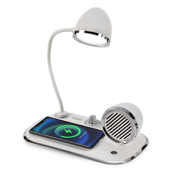 USB7078
מעמד עם רמקול ומנורה לטעינה אלחוטית מהירה – פונטו