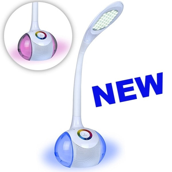 רמקול Charge-it BlueTooth מנורת שולחן תאורת לד משתנה