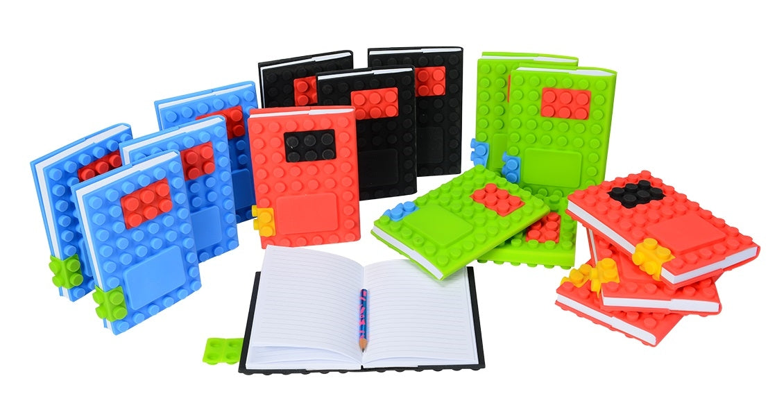 מחברות - פולדרים - מכתביות - מחברת לגו מחברות לגו בשני גדלים A6 ו A5