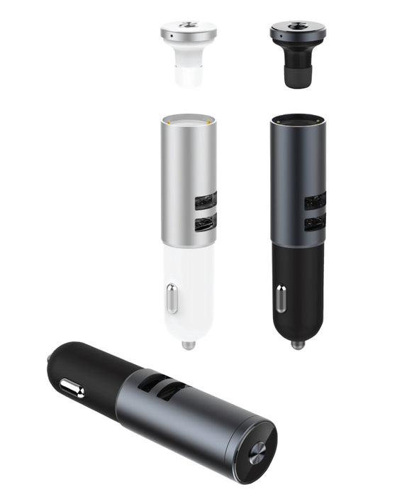 מטען USB לרכב עם אוזניית BT מובנות