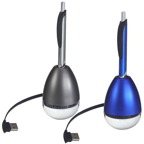 עט מפצל USB 2.0 במעמד מתנדנד כולל עט