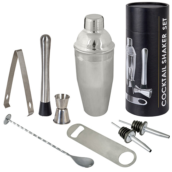 "COCKTAIL SHAKER" ערכת ברמן מעוצבת ואיכותית 8 חלקים בקופסת מתנה מהודרת | ערכת ברמן מעוצבת ואיכותית 8 חלקים - שייקר נירוסטה | ערכת קוקטייל | מארז קוקטייל | קוקטיילים