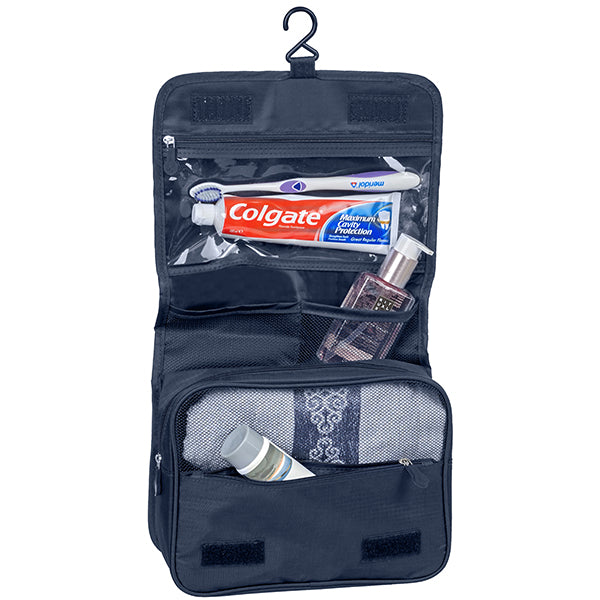 "TRAVEL" תיק רחצה ממותג | תיק רחצה לתליה| תיק כלי רחצה מתקפל עם תלייה | תיק כלי רחצה ממותג | תיק כלי רחצה עם לוגו לפרסום