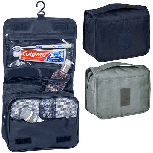 "TRAVEL" תיק כלי רחצה מתקפל עם תלייה | תיק כלי רחצה ממותג | תיק כלי רחצה כם לוגו לפרסום