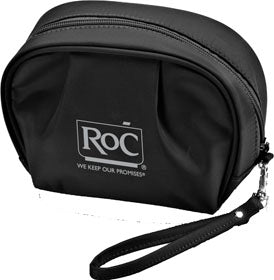 תיק יד עם רצועת אחיזה, תיק איפור, תיק טיפוח ויופי.