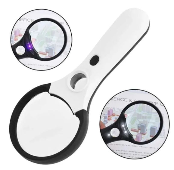 זכוכית מגדלת 2 ב1 | זכוכיצ מגדלת ממותגת | זכוכית מגדלת לפרסום | זכוכית מגדלת עם לוגו 