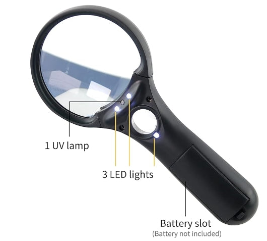 זכוכית מגדלת 2 ב1 | זכוכיצ מגדלת ממותגת | זכוכית מגדלת לפרסום | זכוכית מגדלת עם לוגו