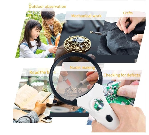 זכוכית מגדלת 2 ב1 | זכוכיצ מגדלת ממותגת | זכוכית מגדלת לפרסום | זכוכית מגדלת עם לוגו