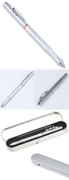 עט מתכת מתביע לייזר 4 ב-1 | עט סמן לייזר | עט לייזר ממותגת | עט לייזר 4 ב1