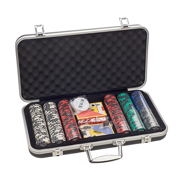 סט פוקר PRO POKER מקצועי 300 צ’יפים | מזוודת פוקר מקצועית
