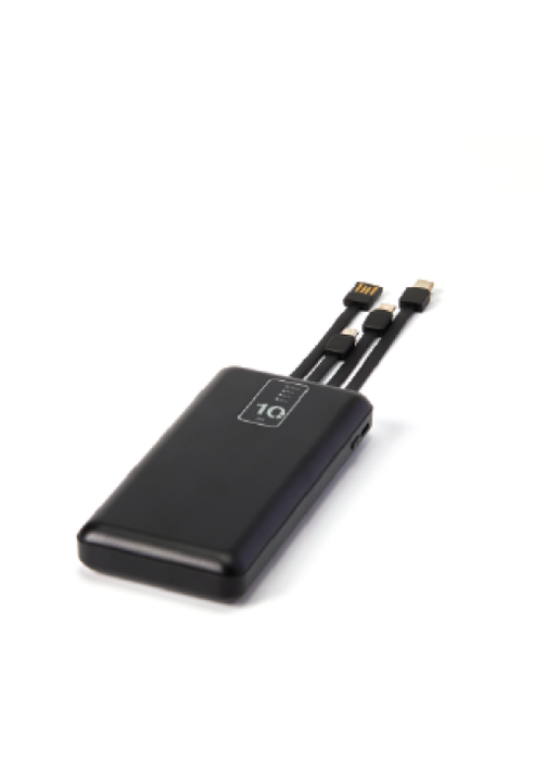 פאור בנק/ מטען צג דיגיטלי מטען 10000MAH+כבלים מובנים