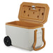 מק"ט: HP1638.14
טרק 38L – צידנית עם גלגלים
צידנית קשיחה עם גלגלי שטח וידית משיכה. | צידנית קשיחה על גלגלים 