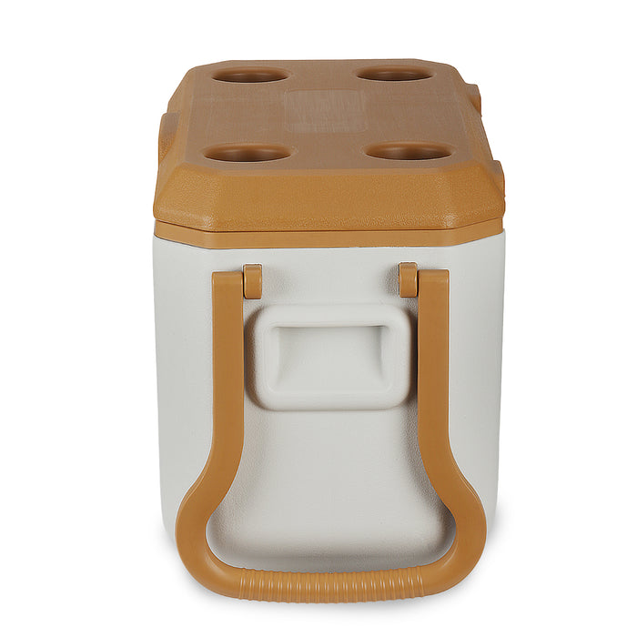 מק"ט: HP1638.14
טרק 38L – צידנית עם גלגלים
צידנית קשיחה עם גלגלי שטח וידית משיכה. | צידנית קשיחה על גלגלים 