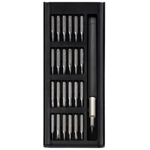 טולס - סט כלי מברגה בקופסת פלסטיק עם מגנט, לבן