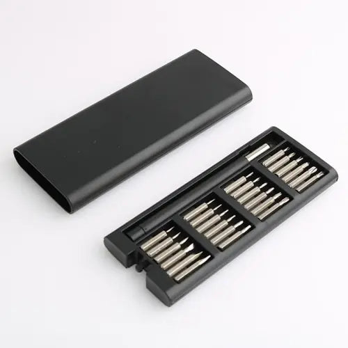 טולס - סט כלי מברגה בקופסת פלסטיק עם מגנט, לבן