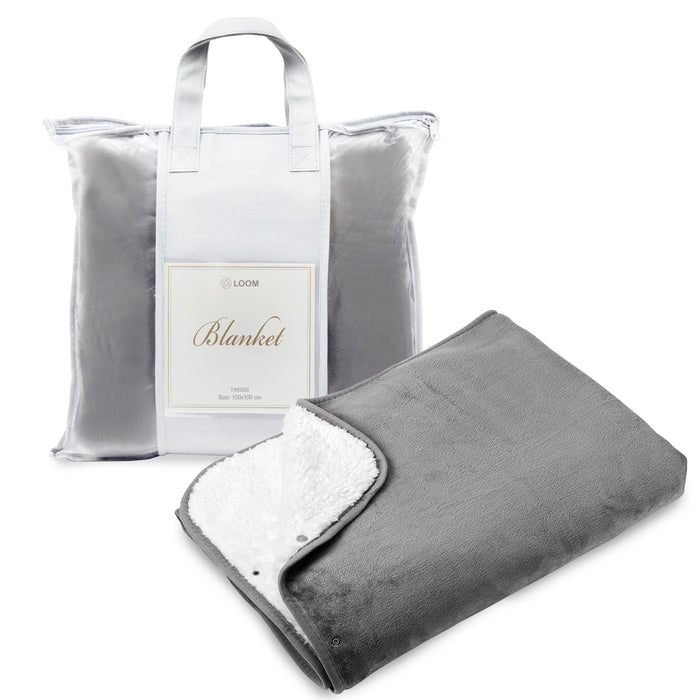 שמיכת פינוק נסגרת לשכמייה, דו צדדית – סנואו