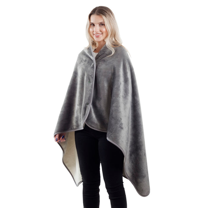 שמיכת פינוק נסגרת לשכמייה, דו צדדית – סנואו