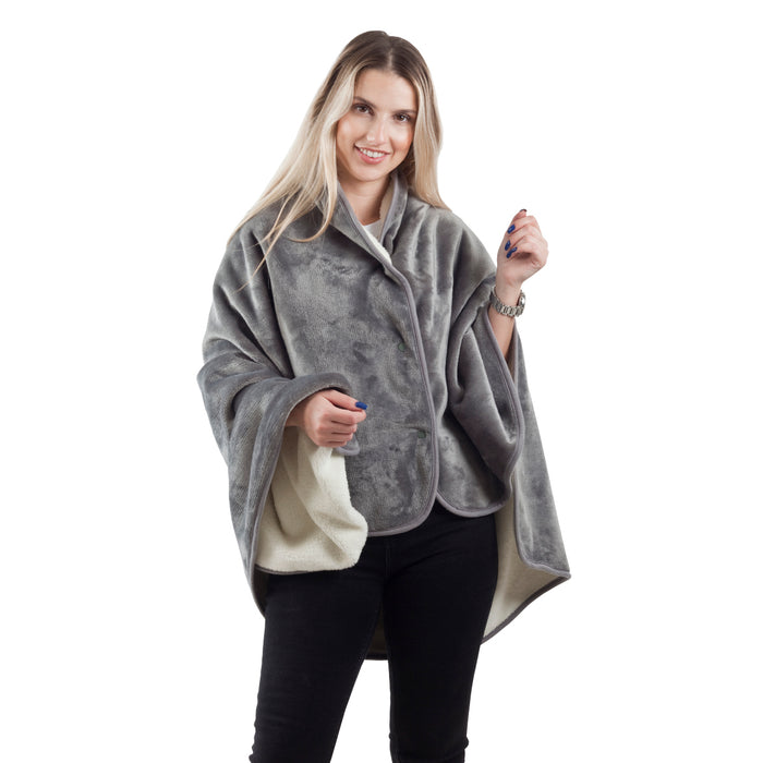 שמיכת פינוק נסגרת לשכמייה, דו צדדית – סנואו