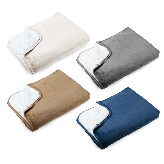 שמיכת פינוק נסגרת לשכמייה, דו צדדית – סנואו