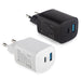 מטען חשמלי, 30W , חיבור USB-A , USB-C | מק"ט: USB4530 טען חשמלי| מטען חשמלי ממותג | מטען חשמלי מודפס