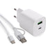 מטען חשמלי, 30W , חיבור USB-A , USB-C | מק"ט: USB4530 טען חשמלי| מטען חשמלי ממותג | מטען חשמלי מודפס