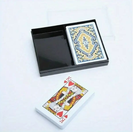 זוג חפיסת קלפים איכותיים מפלסטיק | קלפי פוקר מפלסטיק | משחק פוקר קלפים פלסטיק | חפיסת קלפים מפלסטיק | זוג חפיסות קלפי פלסטיק