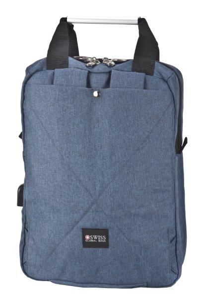 תיקי גב סוויס - תיק צד סוויס תיק גב/ יד  SWISS GLOBAL BAG  בייס  דגם 150110-2 SWISS BASE 