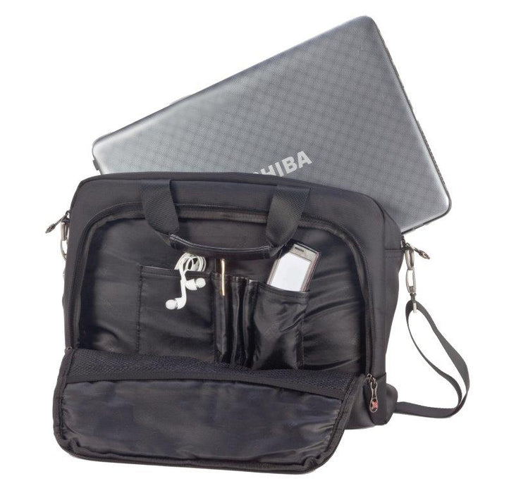 תיקי גב סוויס - תיק צד סוויס  ויוו תיק צד SWISS GLOBAL BAG    דגם 1501215 VIVO  תא מרופד למחשב נייד "17