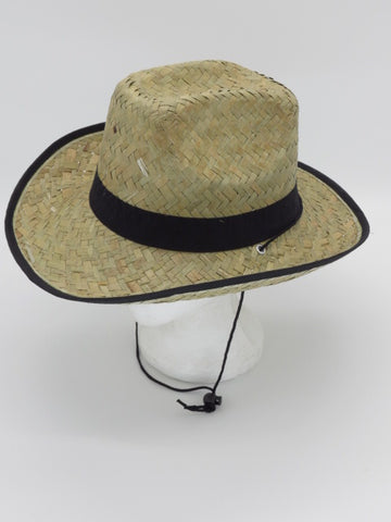 כובע קש רחב שוליים קאובוי | כובע קש | כובע אוסטרלי קש