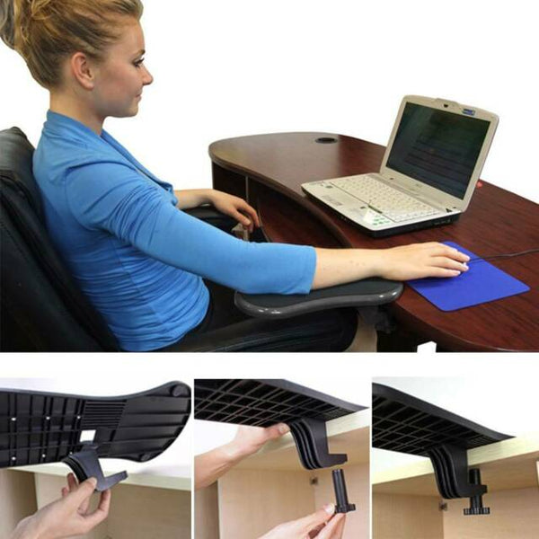 משענת יד למחשב מתכוונן , תומך זרוע לשולחן מחשב | תומך זרוע לעבודה מול מחשב | | זרוע ארגונומית לשולחן
