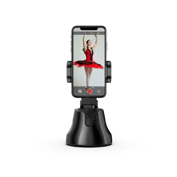 מעמד טלפון חכם, מחזיק טלפון ועוקב אחר אובייקטים מאפשר צילום תמונות ווידאו אוטומטי | מעמד רובוטי מזהה פנים ועוקב ב 360 מעלות