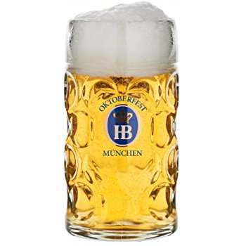 כוס זכוכית לבירה , ידית אחיזה, 0.5 ליטר, תוצרת אירופה.