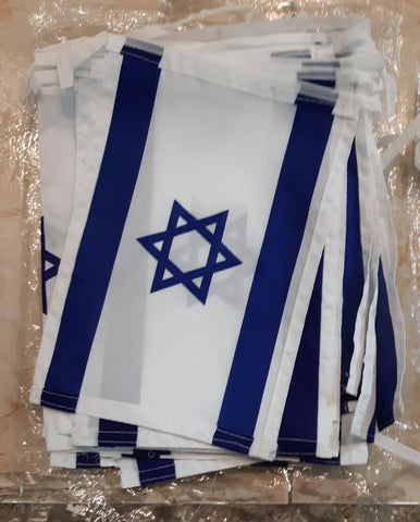 שרשרת דגלים ליום העצמאות שרשראות דגלים | שרשרת דגלי ישראל | שרשרת דגלים מותגים | דגלים ממותגים בשרשרת |