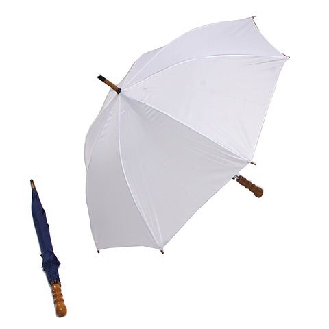 מטריות ממותגות לפרסום - מטרייה 23 אינץ' ידית עץ  מטרייה 23 אינץ' ידית עץ מהורדת 
