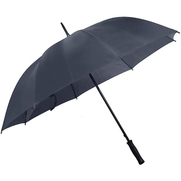 מטרייה ג'מבו "27 -  פתיחה אוטומטית ,   זרועות סיליקון , ידית ספוג | מטריה ידית ישרה 27 אינץ | מטריה 27 אינץ' לפרסום | 