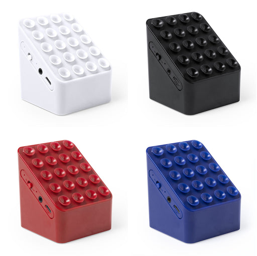 רמקול בלוטוס נטען עם מעמד וואקום לנייד | מעמד רמקול לנייד | מעמד וואקום לסלולרי | מעמד ממותג לנייד עם רמקול | רמקול לגו