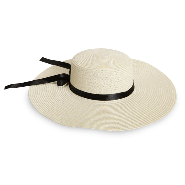 קאריביים - כובע קש מעוצב רחב שוליים כובע קש מעוצב רחב שוליים 59 ס"מ  מק"ט: KR2217 | כובע קש רחב שוליים | כובע קש לאישה |  כובע קש לבן רחב שוליים 