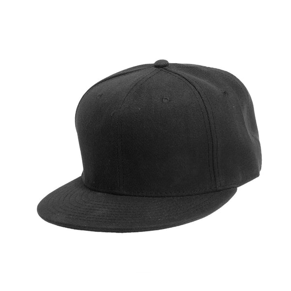 כובע כותנה סרוקה עם מצחייה ישרה - ראפר