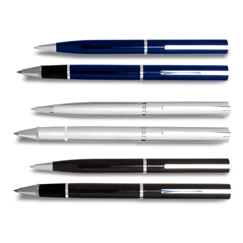 עט עטי מתכת עם לוגו עט כדורי מהודר עט כדורי מתכתי. גוף מתכת עם חריטה  ארט מק"ט: KR5055 עט יוקרה כדורי / רולר